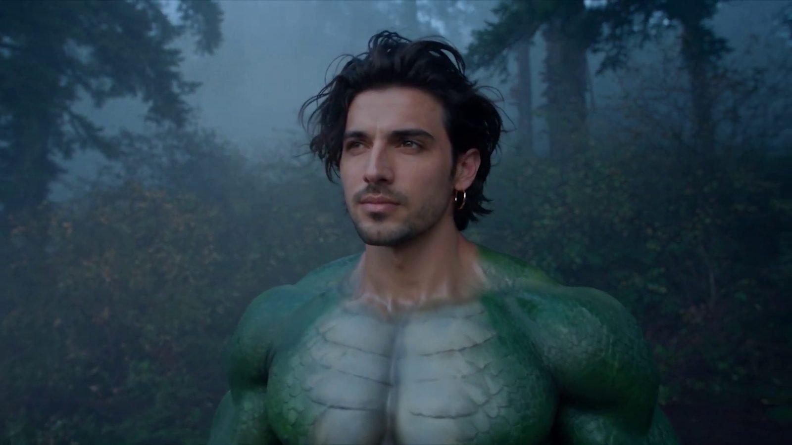 Nagraj in a misty forest